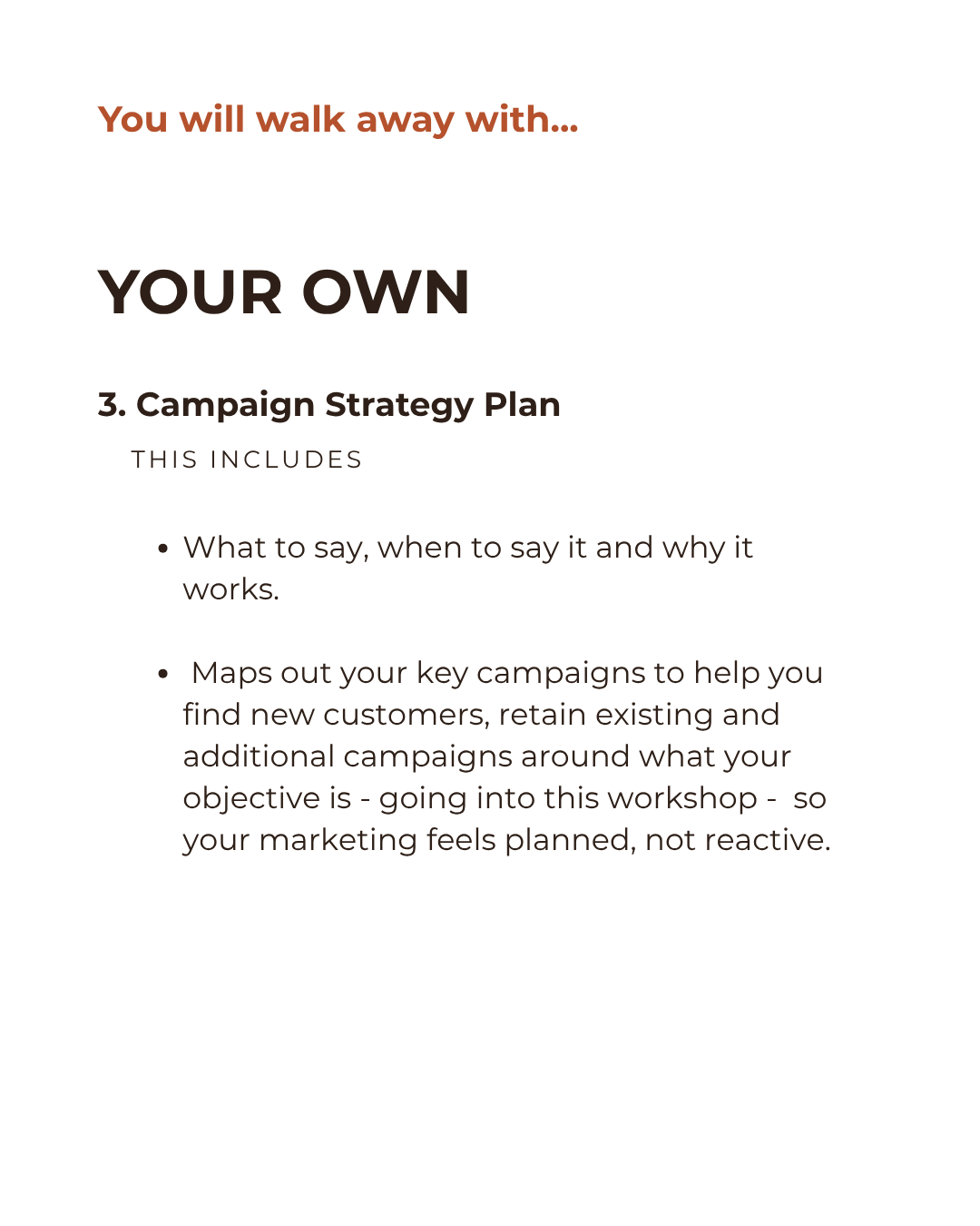 Intensive Marketing Session - JUNE 5 - SOLD OUT